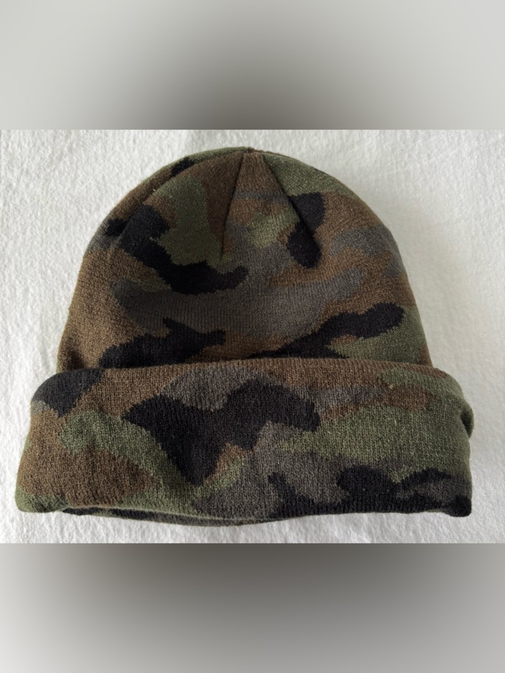 Zara Kid’s Camouflage Knit Beanie Hat  Camo Winter Hat